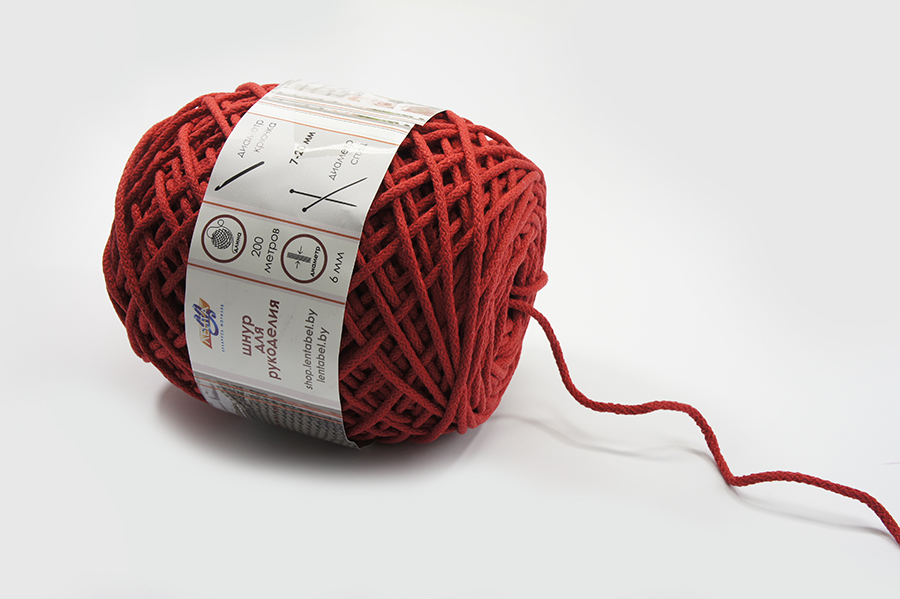 Шнур 6.0 мм для рукоділля Лента червоний