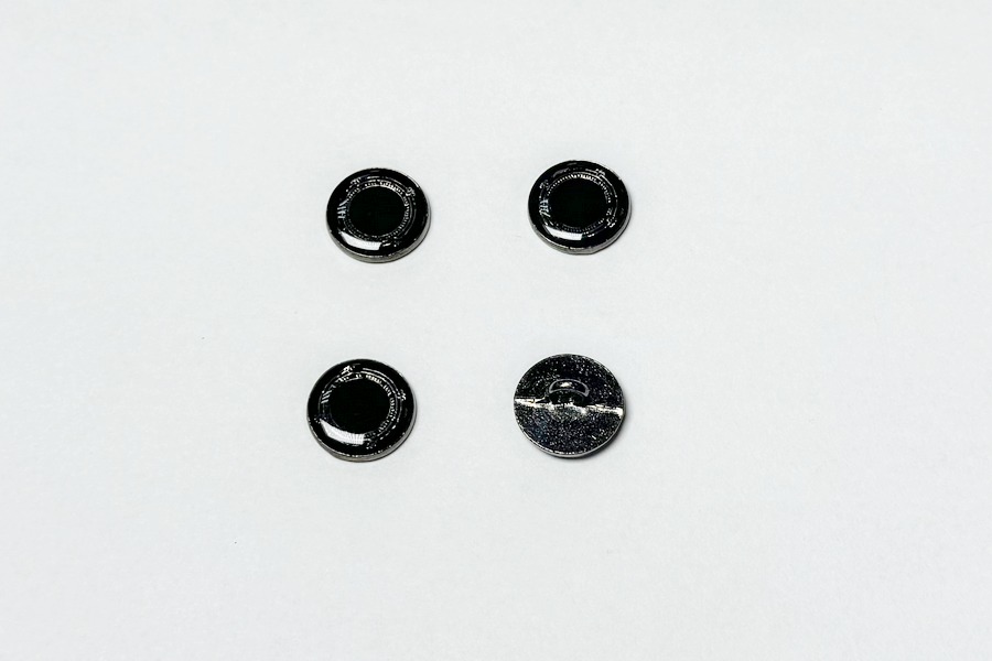 Гудзик на ніжці 15 мм Mertbutton нікель чорний