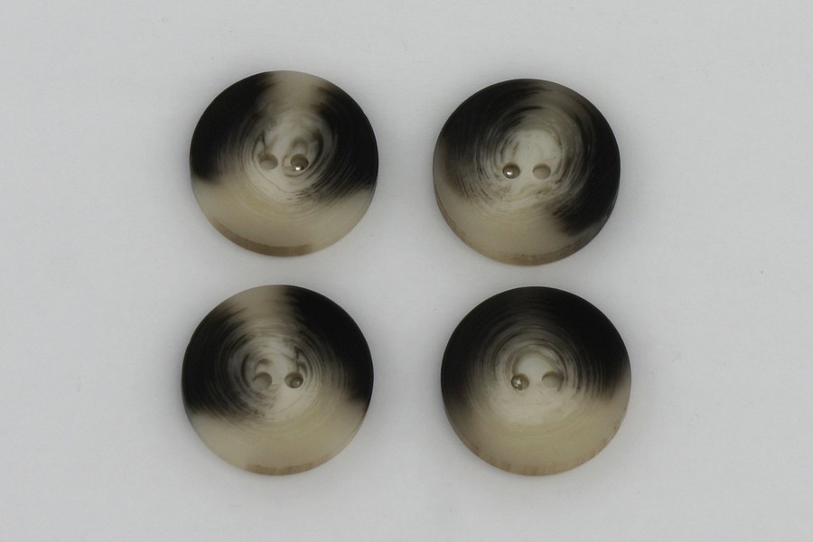 Гудзик 25 мм Mertbutton 2 отвори класичний какао сірий FNL-251/253