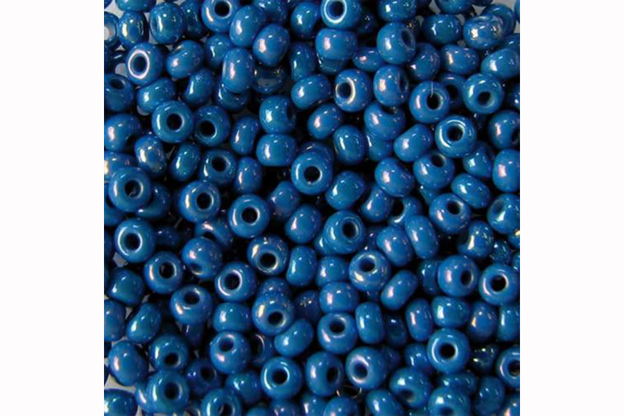 Бісер Preciosa 34210 №10 непрозорий райдуга волошковий 2,3 мм