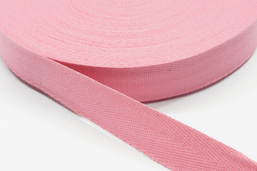 Стрічка кіперна 25 мм Лента рожевий