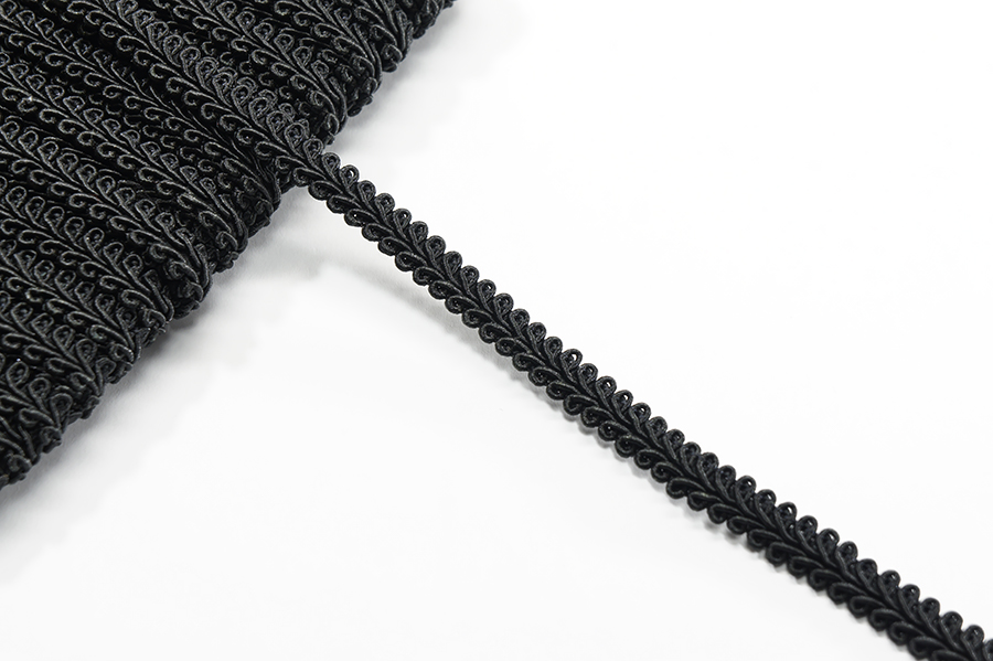 Тасьма сутаж 10 мм MH чорний