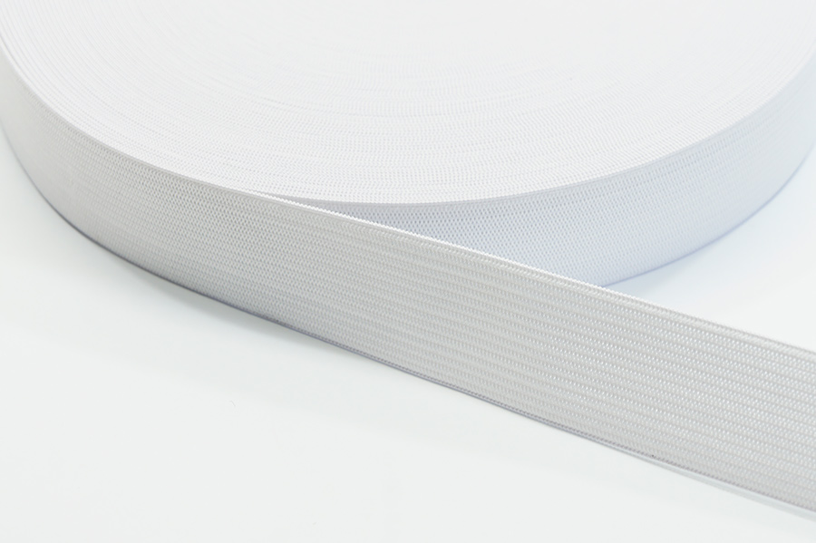 Тасьма еластична 25 мм 0141 MH в'язана білий