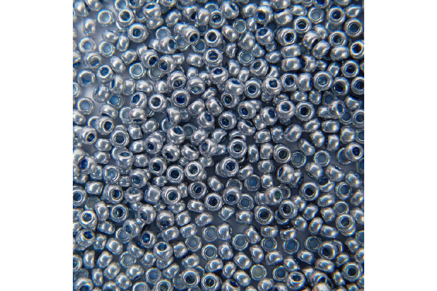 Бісер Preciosa 18131 №10 непрозорий сольгель сірий блакитний 2,3 мм