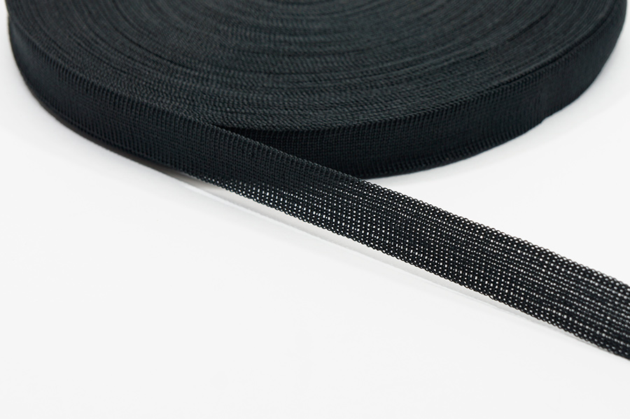 Тасьма 18 мм в'язана чорний