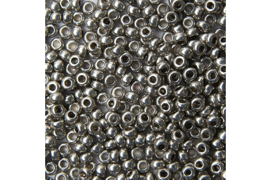 Бісер Preciosa 18141 №10 непрозорий сольгель сірий полиновий 2,3 мм