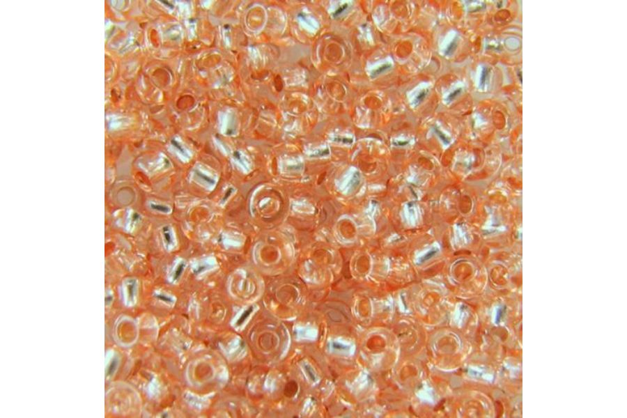 Бісер Preciosa 78185 №10 прозорий сольгель персиковий 2,3 мм