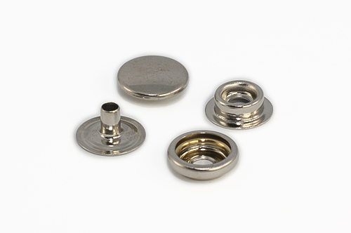 Кнопка 15 мм CC/15 3/4 неірж. Castiglioni пробивна, нержавіюча нікель