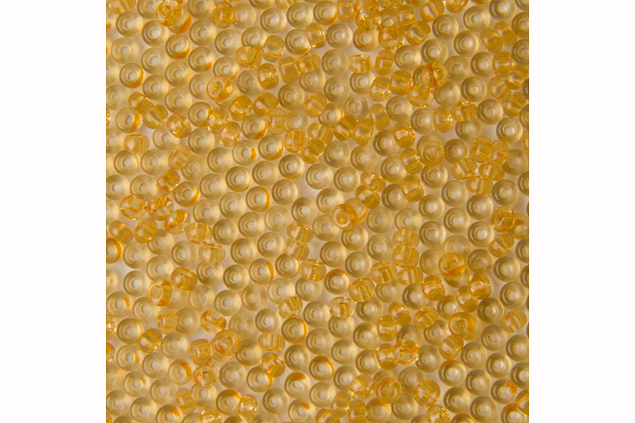 Бісер Preciosa 01183 №10 кришталь сольгель оранжевий 2,3 мм