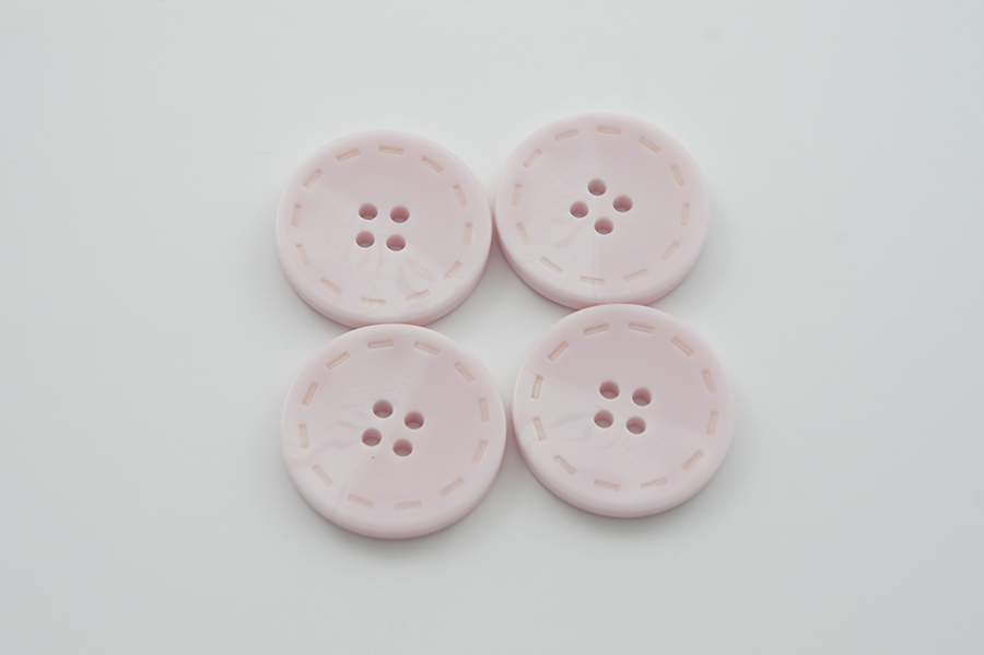 Гудзик 28 мм Mertbutton 4 отвори класичний рожевий світлий