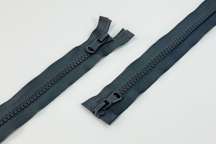 Блискавка MH Тип 10 блакитний сірий 90 см