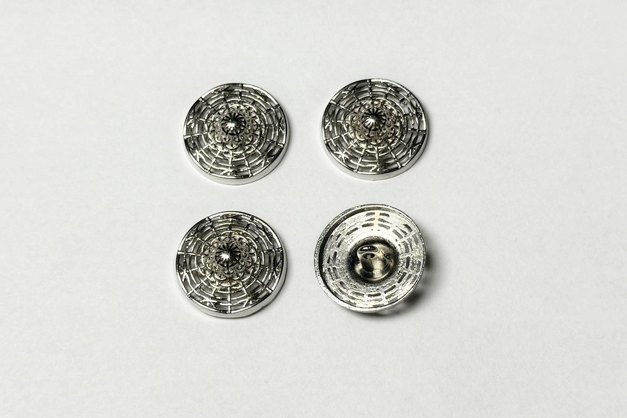 Гудзик на ніжці 23 мм Mertbutton нікель UTS-18-36-nik