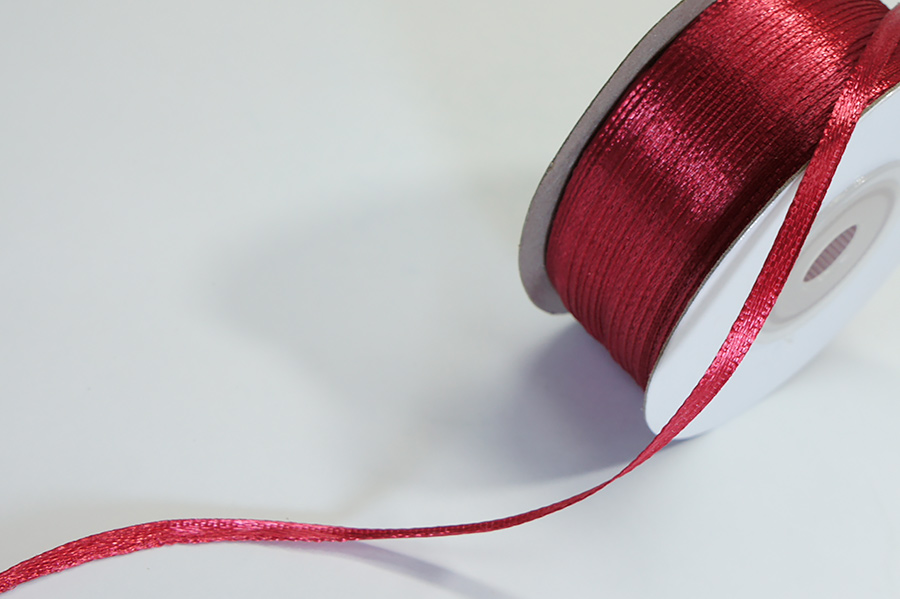 Стрічка на катушці 3 мм MH малиновий