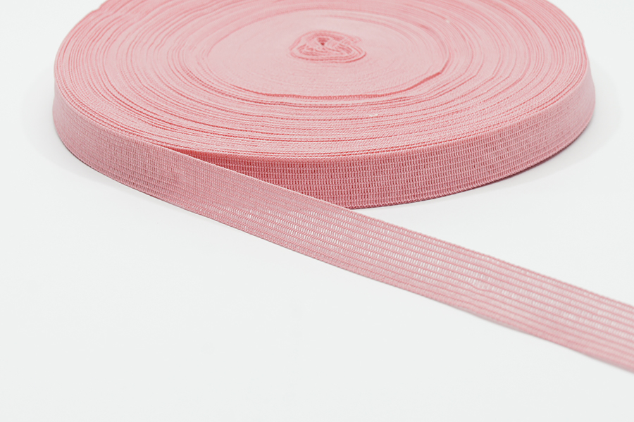 Тасьма 15 мм Лента в'язана рожевий