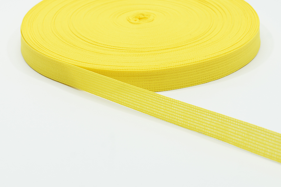 Тасьма 15 мм Лента в'язана жовтий