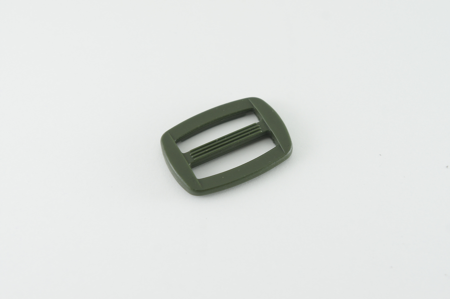 Пряжка-регулятор 25 мм Castiglioni подвійний болотний темний