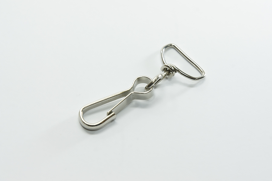 Карабін 35 мм з рамкою 20 мм Castiglioni простий, з рамкою нікель