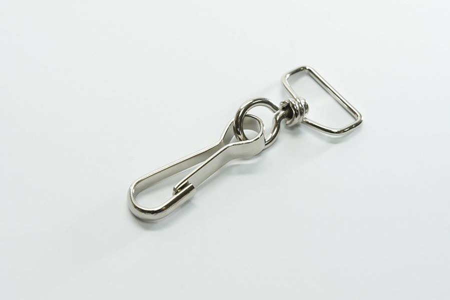 Карабін 40 мм з рамкою 20 мм Castiglioni простий, з рамкою нікель