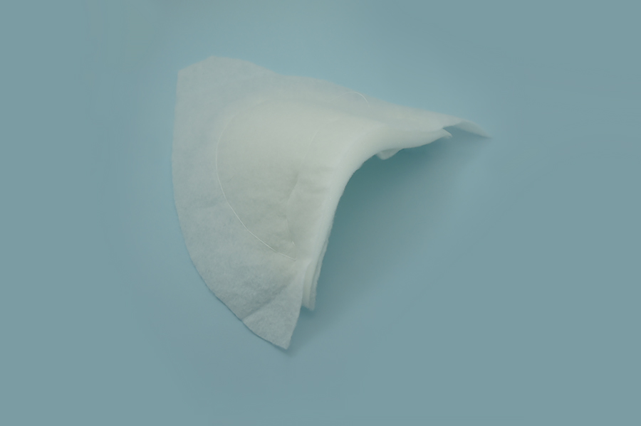 Підплечник 16 мм втачний з виступом не обшитий білий