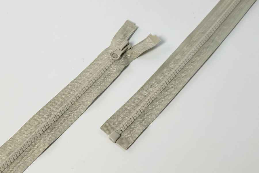 Блискавка MH Тип 5, 1 замок бежевий сірий світлий 70 см