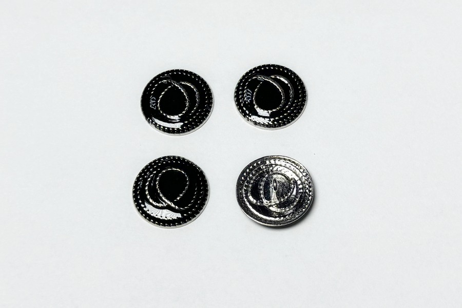 Гудзик на ніжці 23 мм Mertbutton нікель UTS-77-36-nik