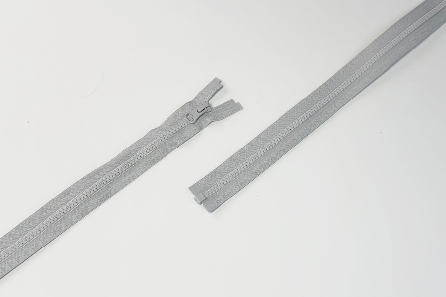 Блискавка YKK Тип 5, 1 замок сірий світлий 60 см