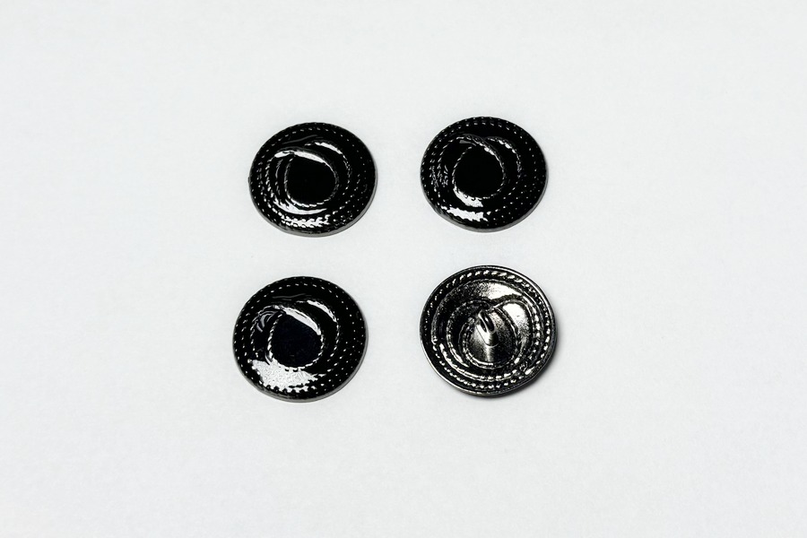 Гудзик на ніжці 23 мм Mertbutton нікель чорний UTS-77-36-b.nik