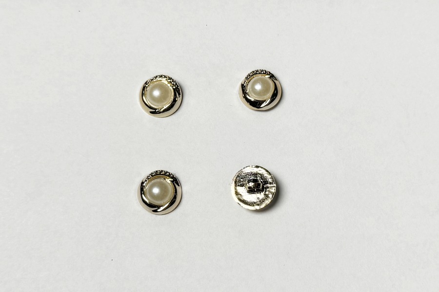 Гудзик на ніжці 12,5 мм Mertbutton золото