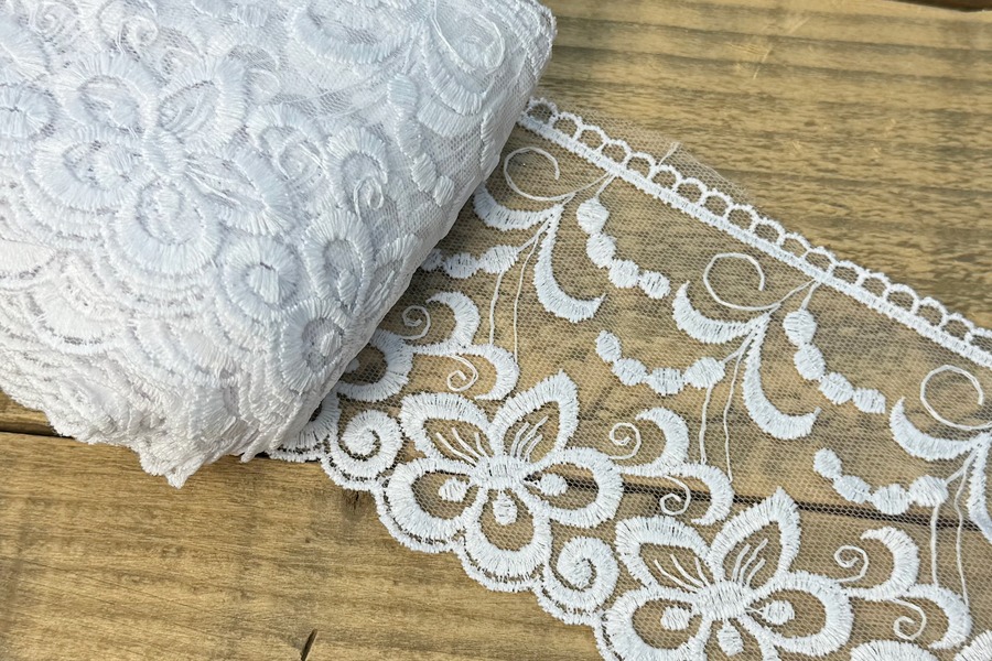 Мереживо блюмарин 100 мм SinemBro білий 8BE1174-100-9999