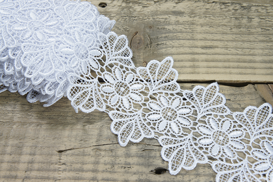 Мереживо гіпюр 105 мм SinemBro білий