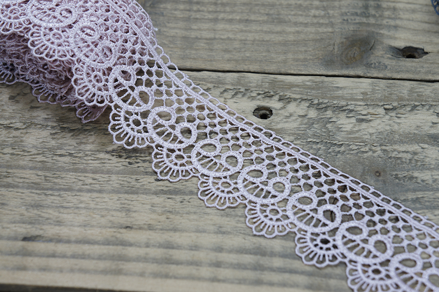 Мереживо гіпюр 45 мм SinemBro рожевий 4G4099-45-1294