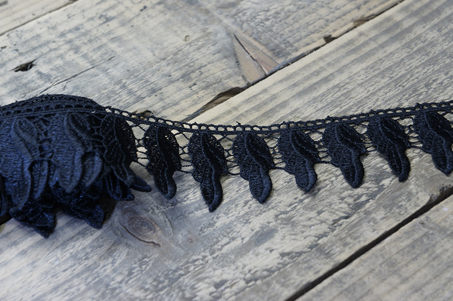 Мереживо гіпюр 60 мм SinemBro чорний 4G4233-60-black