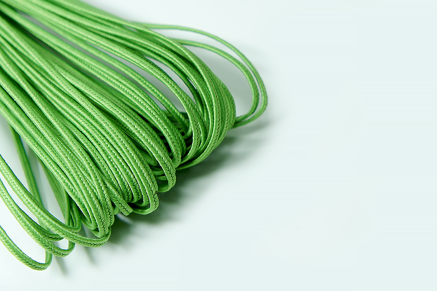 Шнур 1.8 мм сутажний Лента зелений яскравий