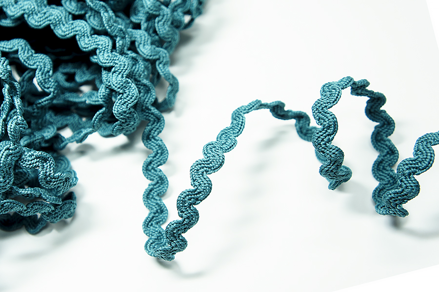 Тасьма в'юнок (хвилька) 9 мм Лента зелений пляшковий