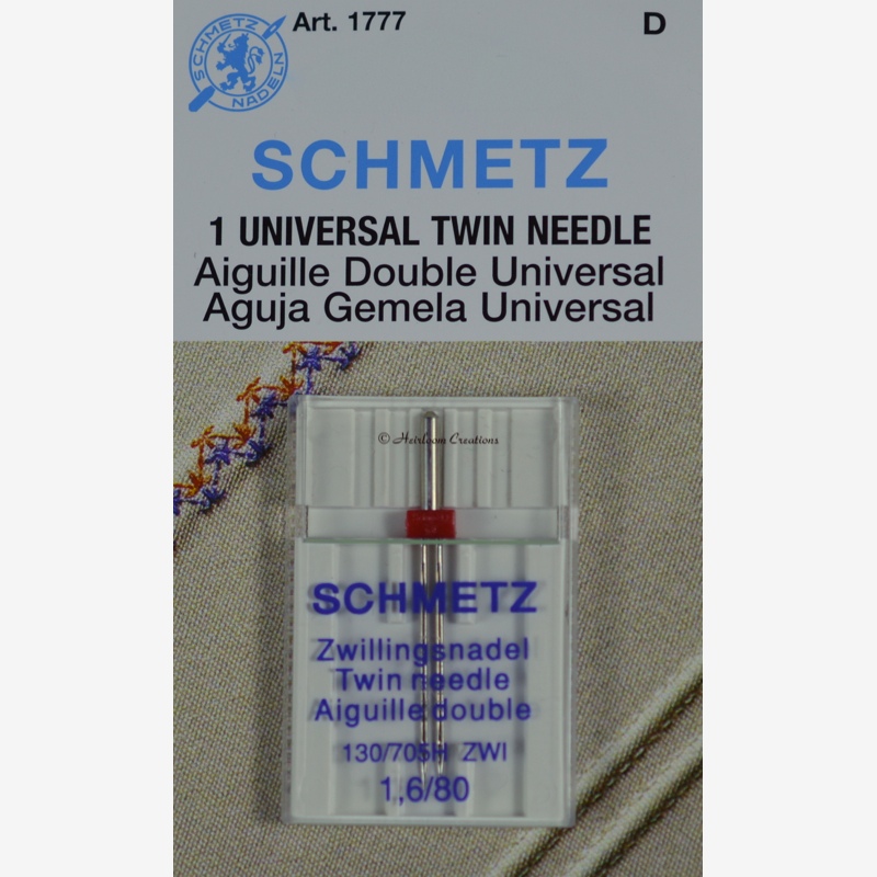 Голка подвійна універсальна №80 (1,6мм) SCHMETZ подвійна голка