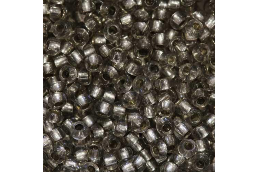 Бісер Preciosa 78141 №10 прозорий сольгель коричневий сірий 2,3 мм