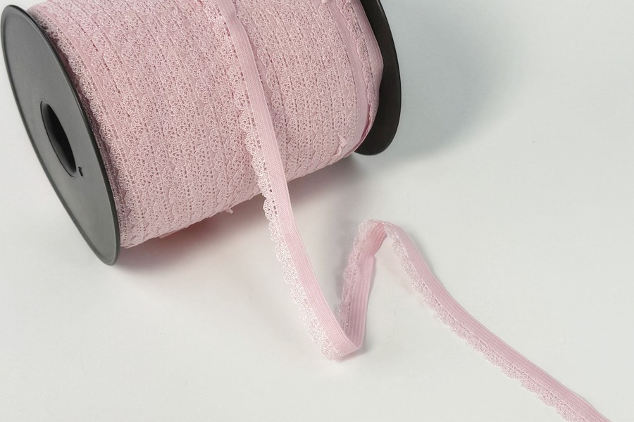 Тасьма еластична 15 мм Mertbutton декоративна рожевий
