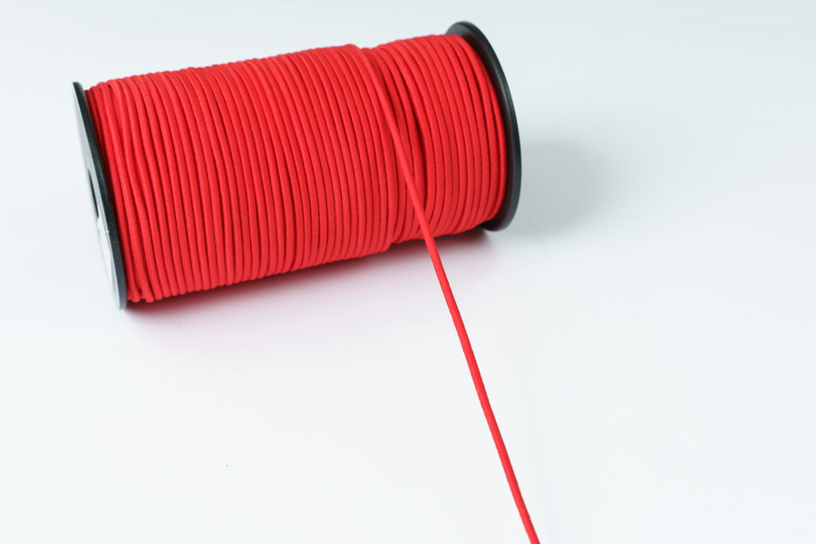 Шнур еластичний 3 мм MH червоний малиновий