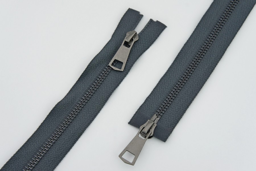 Блискавка MH Тип 5, 2 замка сірий темний 75 см 5MTO-75-182-b.nik