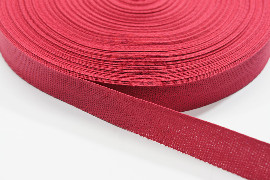 Стрічка кіперна 22 мм Лента рожевий темний