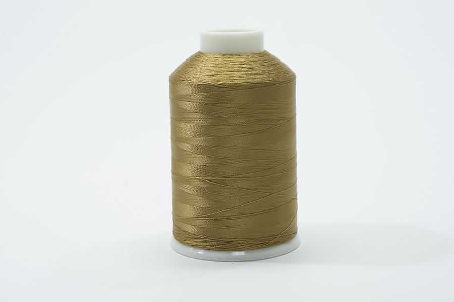 Нитки вишивальні Royal 5000 м віскоза 100% бежевий золотистий темний С417