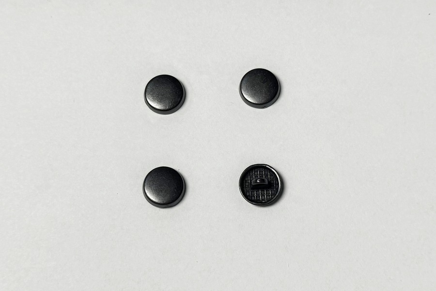 Гудзик на ніжці 12,5 мм Mertbutton метал чорний CN-26