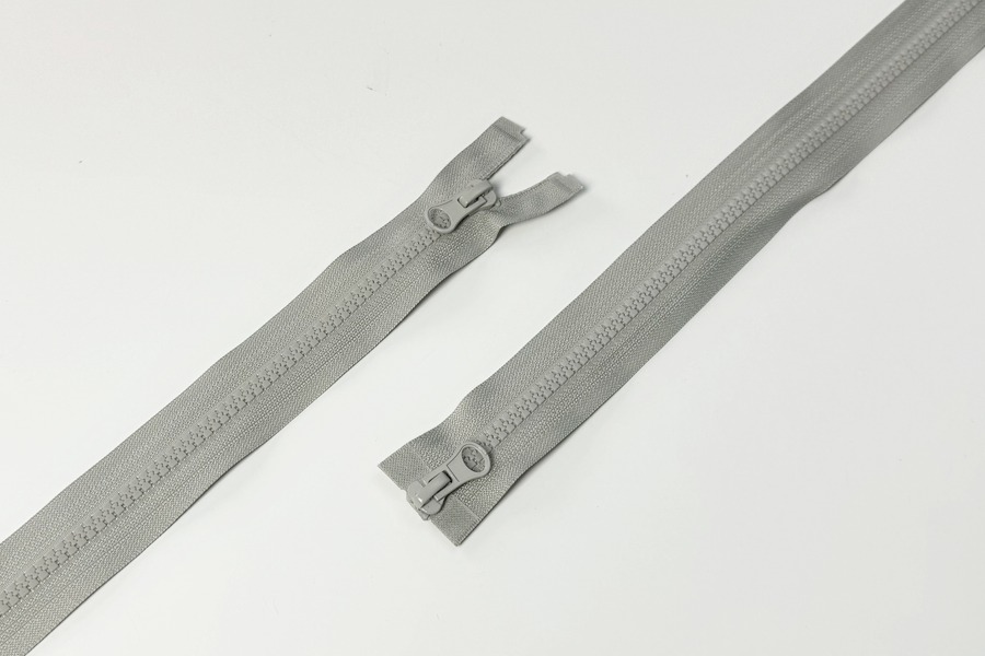 Блискавка MH Тип 5, 2 замка сірий 100 см