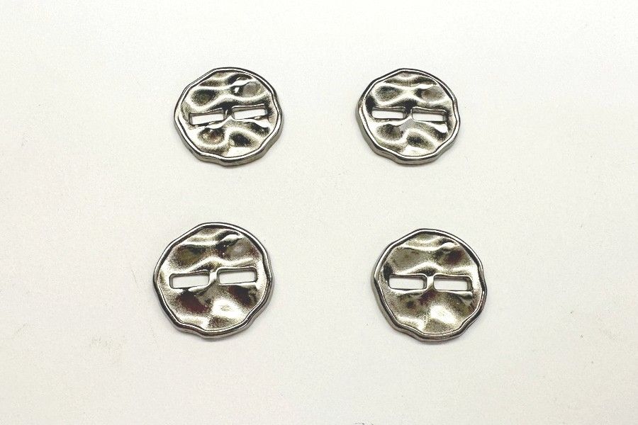 Гудзик 18 мм Mertbutton 2 отвори нікель чорний SMB-280