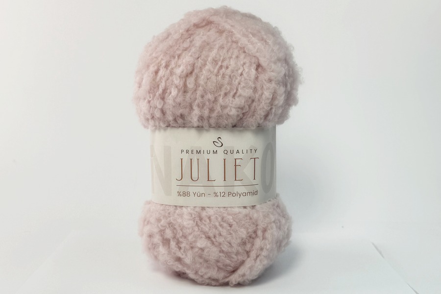 Пряжа NAKO Juliet вовна 88%, поліамід 12% рожевий світлий 95м(100гр)