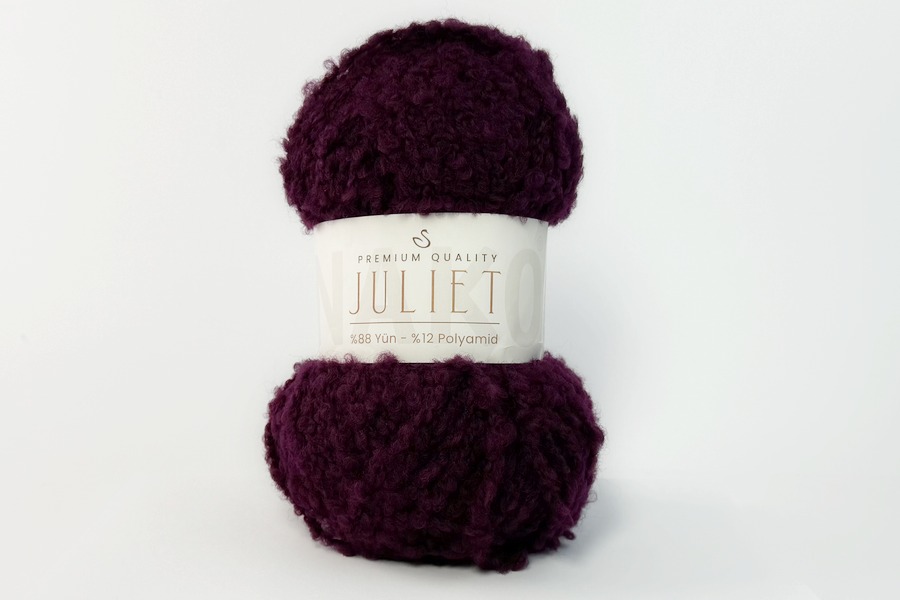Пряжа NAKO Juliet вовна 88%, поліамід 12% сливовий 95м(100гр)