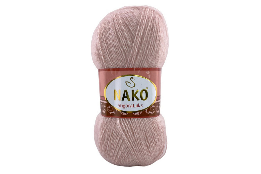  Пряжа "Angora Luks" 100гр / 550м  |4: рожев.світл. 21356|