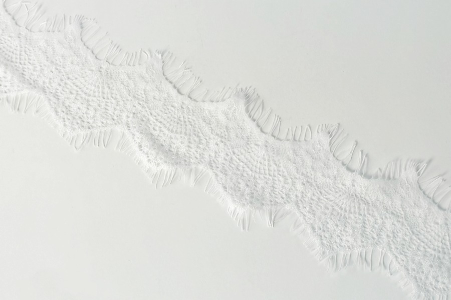 Мереживо шантільї 70 мм білий