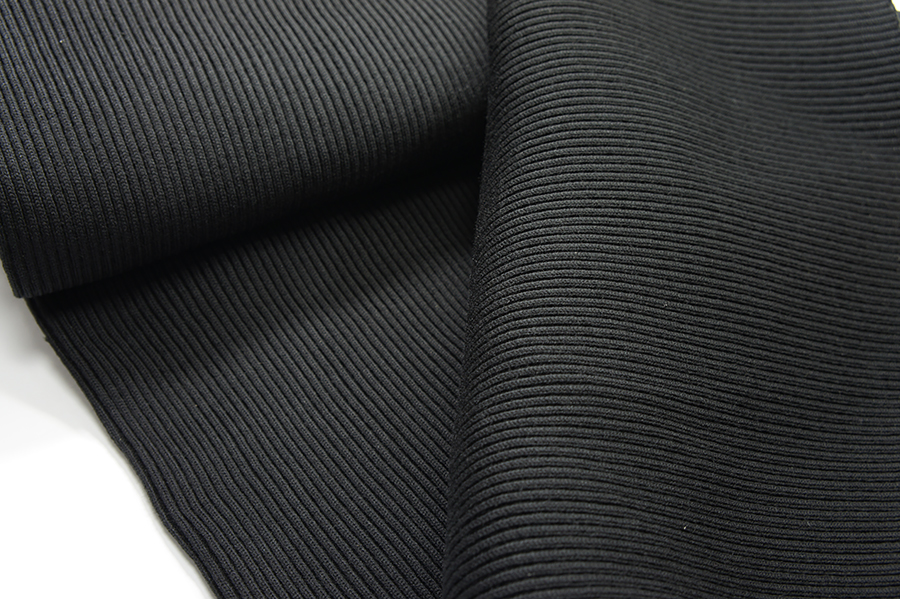 Полотно трикотажне чорний 45 см