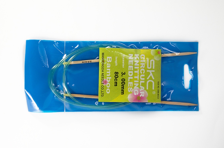 Спиці №3.0 SKC кругові бамбук 3.0мм / 80см